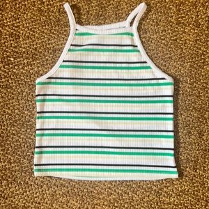 ALYA striped crop top